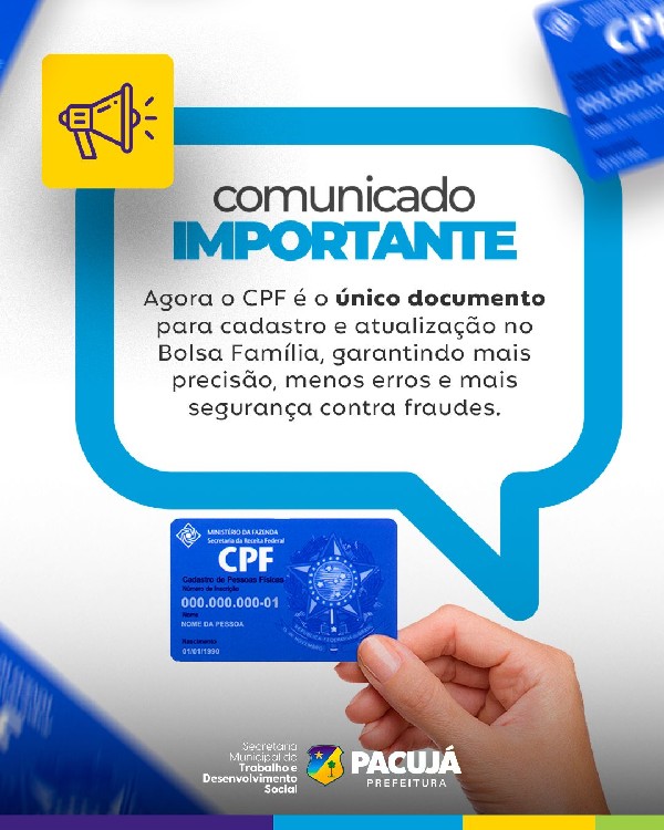 Atenção, beneficiários do Bolsa Família!
